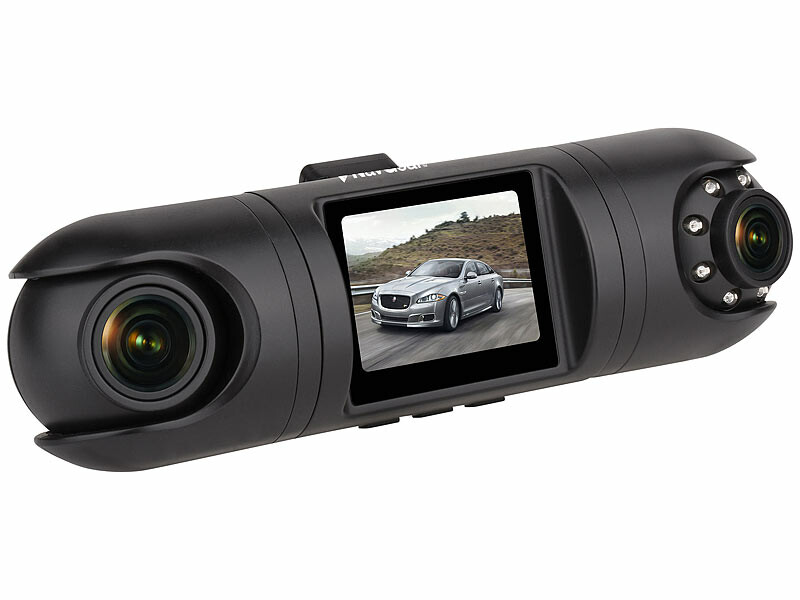 Caméra embarquée Full HD 360° avec 2 caméras et accéléromètre MDV-5500.dual