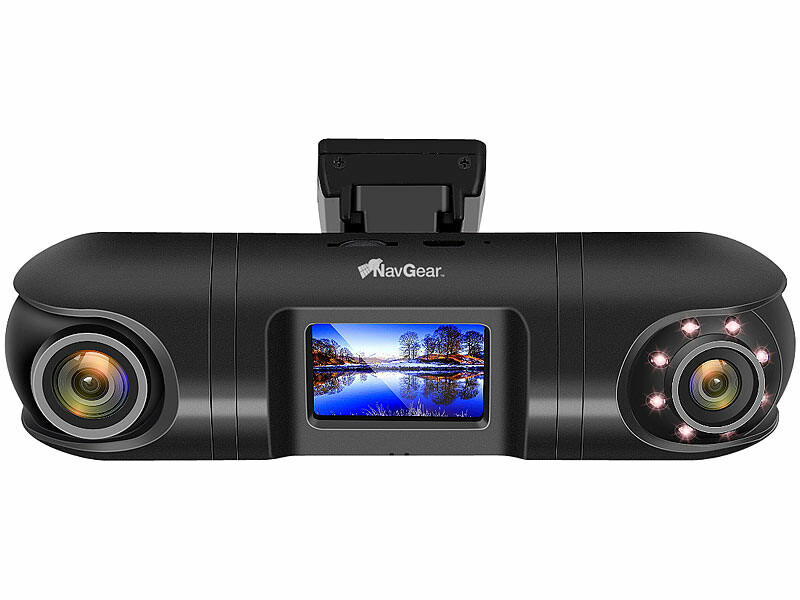 Caméra embarquée Full HD 360° avec 2 caméras et accéléromètre MDV-5500.dual
