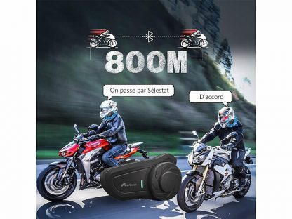 Intercom moto pour jusqu’à 2 utilisateurs avec fonction bluetooth – Image 3