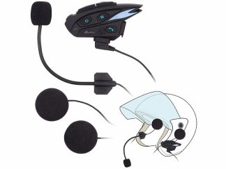 Intercom moto pour jusqu’à 8 personnes avec fonction bluetooth (Reconditionné)